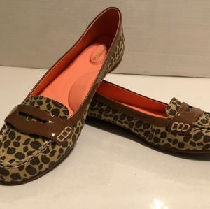 Leopard print loafers